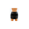 Jupe noire en simili cuir mat Sifia